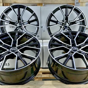 18 Zoll Felgen Avus AF18 schwarz für Audi A4 S4 B6 B7 B8 B9 8E 8H Q2 GA Q3 8U F3