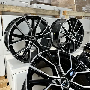 18 Zoll Felgen Avus AF18 schwarz für Audi A4 S4 B6 B7 B8 B9 8E 8H Q2 GA Q3 8U F3 3