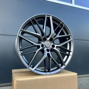 18 Zoll Felgen Damina DM08 grau matt für VW Golf 5 6 7 8 GTI GTD GTE eGolf 6R 7R 3