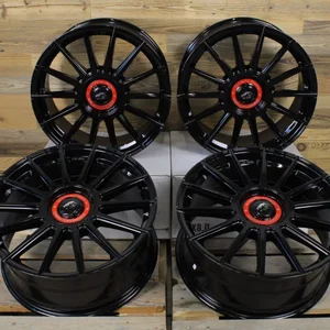 18 Zoll Felgen Damina DM09 schwarz für Mercedes A C Klasse W176 W177 W204 W205