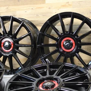 18 Zoll Felgen Damina DM09 schwarz für Mercedes CLA E Klasse C117 C118 W212 W213 3