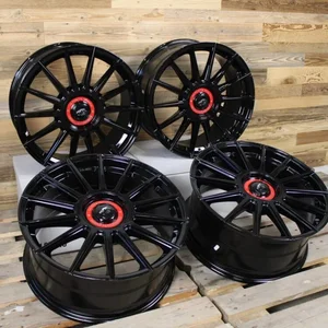 18 Zoll Felgen Damina DM09 schwarz für Skoda Octavia 1Z 5E NX RS Superb 3T Karoq 2