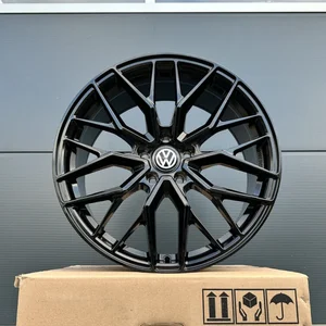 19 Zoll 4 Felgen DM20 schwarz für VW Tiguan 5N T-ROC T ROC A1 Jetta ID3 ID4 2