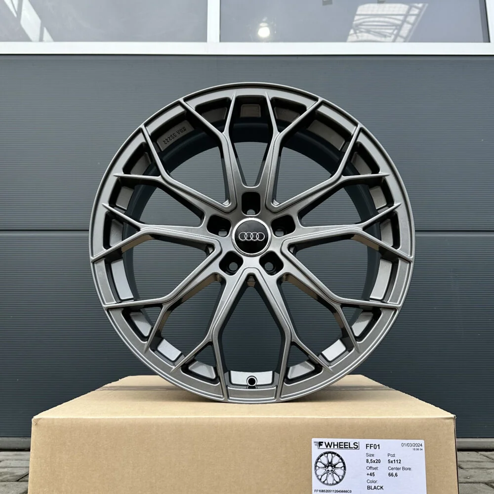 19 Zoll 4 Felgen FF01 anthrazit glan Audi Q3 Q5 8U 8R FY A7 4G A8 4H A4 B6 B7 8E