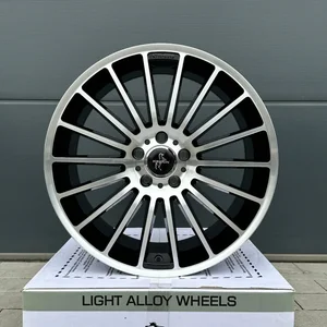 19 Zoll 4 Felgen KT15 schwarz poliert Mercedes C E Klasse W204 W205 W212 W213 2