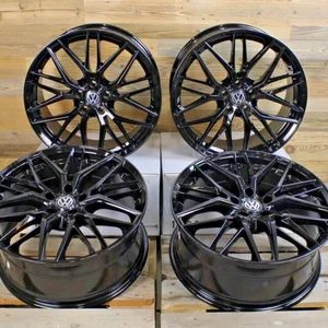 19 Zoll Felgen Damina DM08 schwarz für VW Golf 6 7 8 GTI GTD GTE Passat B6 B7 B8