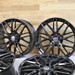 19 Zoll Felgen Damina DM08 schwarz für VW Tiguan 5N T-ROC T ROC A1 Jetta ID3 ID4 3