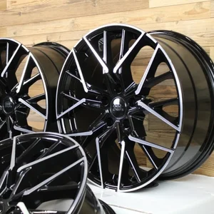 19 Zoll Felgen MM06 schwarz polier für VW Golf 6 7 8 GTI GTD GTE Passat B6 B7 B8 2