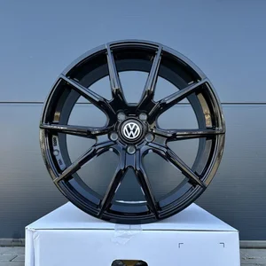 19 Zoll Felgen V1 Wheels schwarz für VW Golf 6 7 8 GTI GTD GTE Passat B6 B7 B8 2