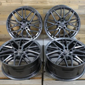 4x 18 Zoll Felgen Damina DM08 anthrazit für VW Golf 5 6 7 8 GTI GTD GTE R 7R 8R