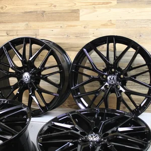 4x 18 Zoll Felgen Damina DM08 schwarz für VW EOS 1F Beetle 16 Jetta Touran 1T 3