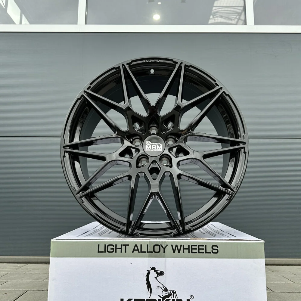 4x 18 Zoll Felgen MAM B2 B2N schwarz für Mercedes S Klasse W221 W222 CL C216