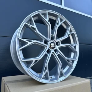 4x 19 Zoll Felgen FF Wheels FF02 silber für Seat Cupra Leon 5F KL 280 290 300 3