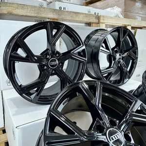 4x 20 Zoll Felgen Avus AF20 schwarz Audi A5 S5 B8 B9 A6 4G F2 C6 C7 C8 Q5 FY 8R 2