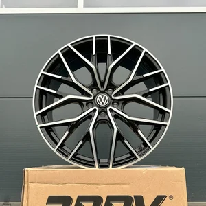 4x NEU 19 Zoll Felgen WH37 schwarz poliert für VW T-ROC T ROC TROC A1 R-Line R