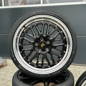 19 Zoll 4 Kompletträder FF01 schwarz für VW Golf 6 7 8 GTI GTD GTE R 3