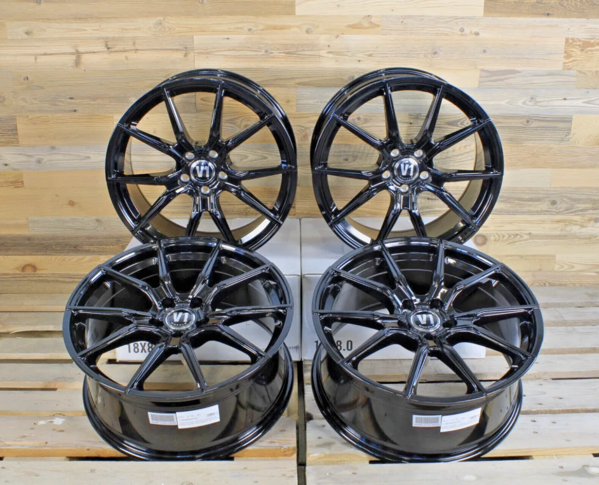 19 Zoll Felgen V1-Wheels schwarz für Mercedes A CLA Klasse W176 W177 C117 C118
