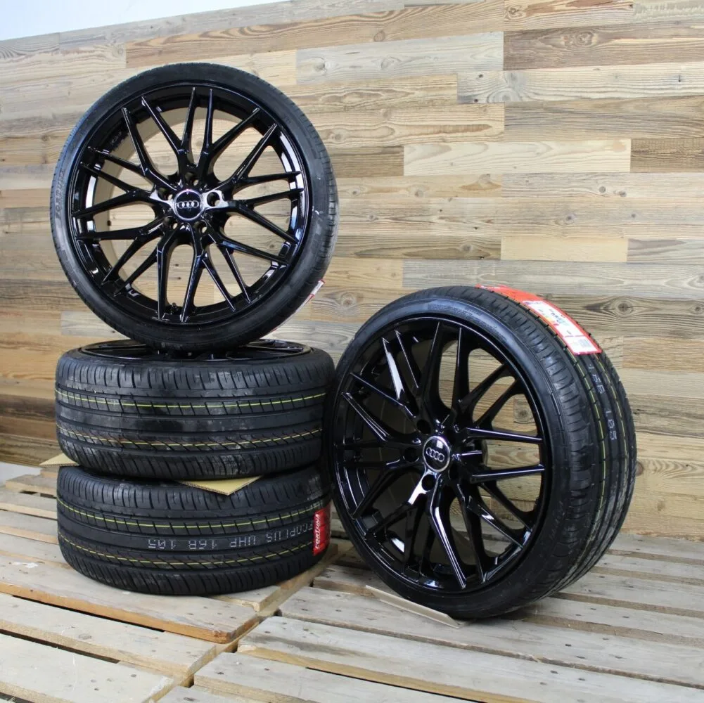 DM08 schwarz 19 Zoll Winterräder Winterkompletträder für Audi A4 S4 B5 B6 B7 8E