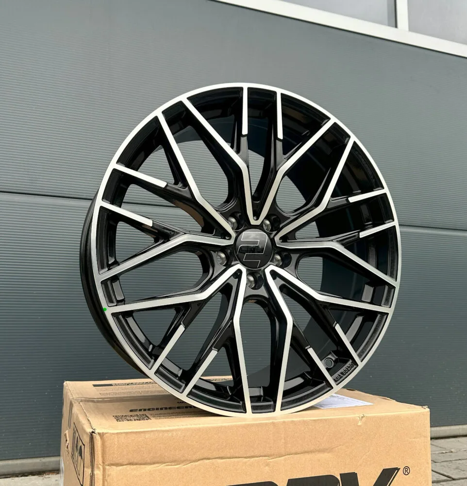 4x 19 Zoll Felgen WH37 schwarz poliert für Seat Cupra Leon 5F KL 280 290 300