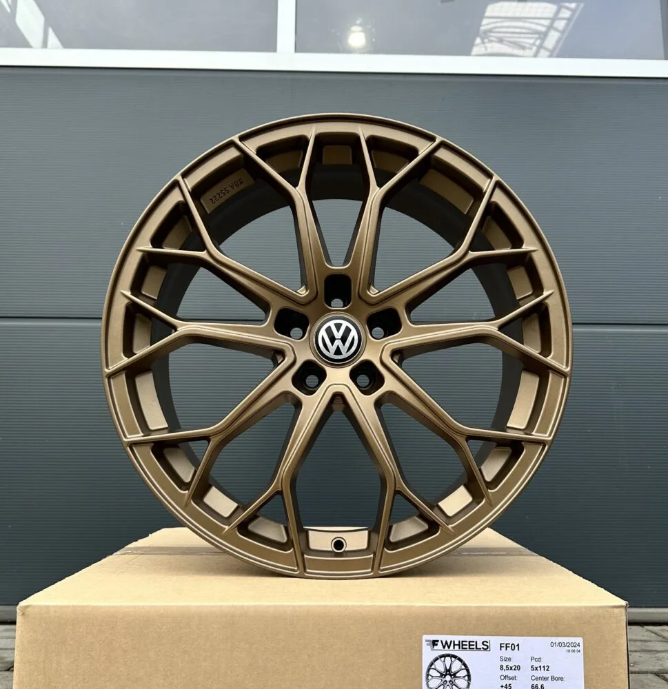 18 Zoll Felgen Wheels FF01 bronze für VW Passat B6 B7 B8 3C Tiguan 5N Touran 1T