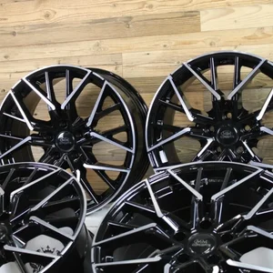 19 Zoll Felgen MM06 schwarz poliert Mercedes GLA C A E V Klasse Vito W447 639 3