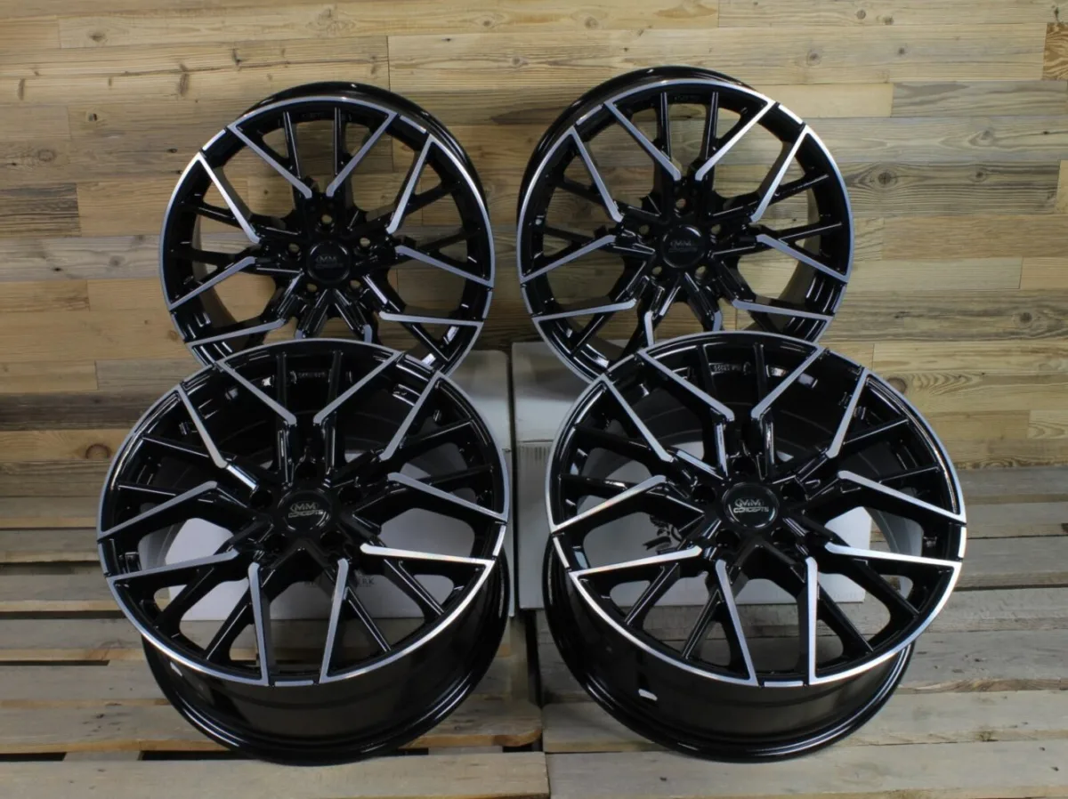 19 Zoll Felgen MM06 schwarz poliert für Mercedes C E Klasse W204 W205 W212 W213