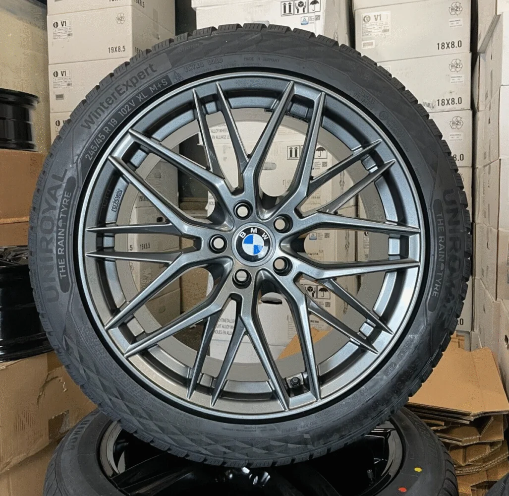 19 Zoll Winterräder Kompletträder Räder DM08 grau für BMW 5er G30 G31 G5L G5K