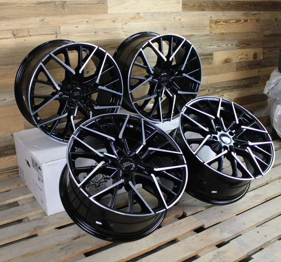 19 Zoll Felgen MM06 schwarz poliert für Audi A3 S3 RS3 8P 8V TT TTS 8J 8S Q2 GA