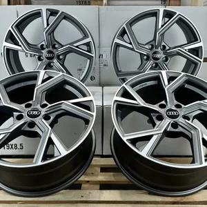 18 Zoll Felgen Avus AF20 grau matt für Audi A4 S4 B6 B7 B8 B9 A5 B8 A8 4H A7 4G