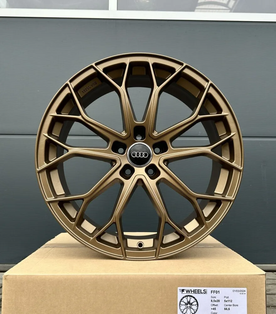 4x 18 Zoll Felgen FF Wheels FF01 bronze für Audi TT TTS 8J 8S FV S-Line A3 8V