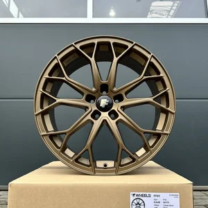 4x 18 Zoll Felgen FF Wheels FF01 bronze für VW Golf 5 6 7 8 GTI GTD GTE R 7R 8R