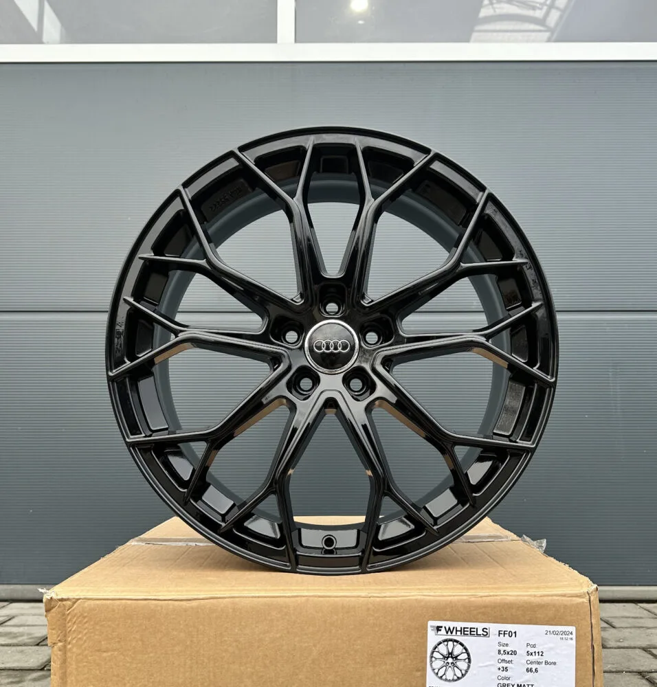 4x 19 Zoll Felgen FF Wheels FF01 schwarz für Audi A8 S8 4E 4H F8 D3 D4 D5 S-Line