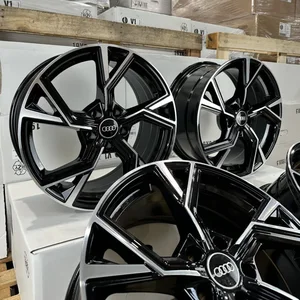 18 Zoll Felgen Avus AF20 schwarz für Audi A4 S4 B6 B7 B8 B9 A5 B8 A8 4H A7 4G 3