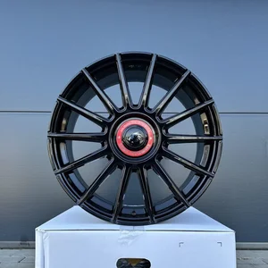 19 Zoll Felgen Damina DM08 schwarz rot für Audi RS3 8V Limousine A5 S5 B8 S-Line 2