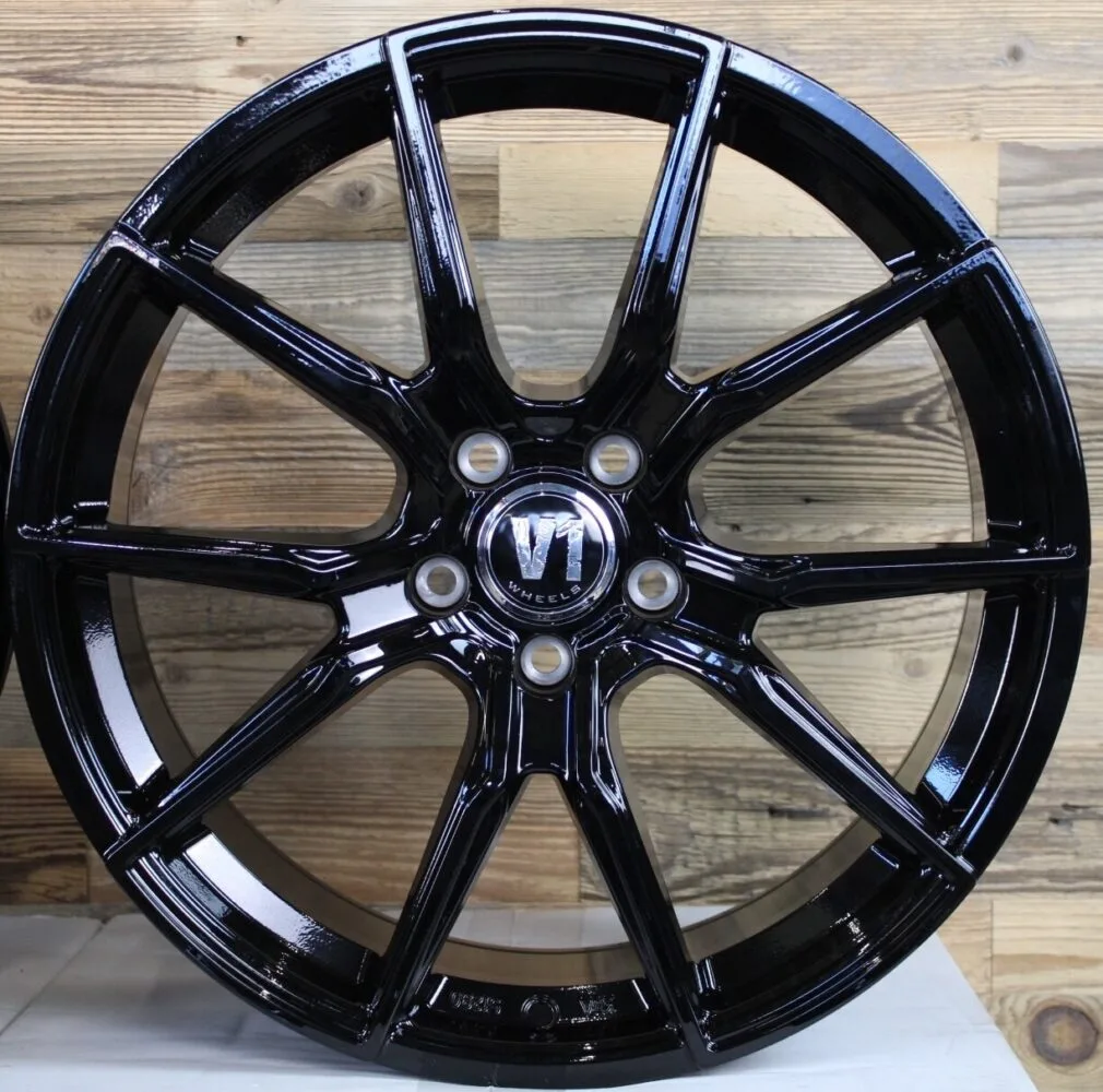 18 Zoll Felgen V1-Wheels  schwarz für Skoda Octavia 1Z 5E NX RS Superb 3T Karoq