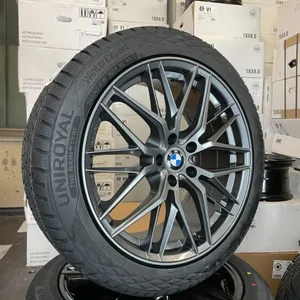 18 Zoll Winterräder Winterräder Winterreifen DM08 grau matt für BMW i4 G4C 2