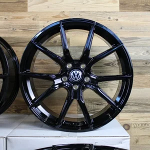 19 Zoll Felgen V1-Wheels schwarz für VW Tiguan 5N T-ROC T ROC A1 Jetta ID3 ID4