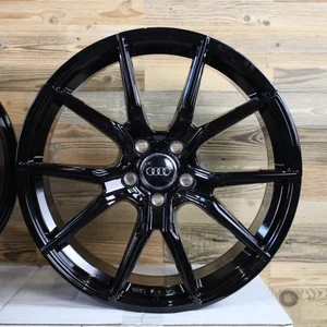 18 Zoll V1 Wheels V1 schwarz für Audi A4 A5 B6 B7 B8 B9 8E A6 C6 C7 4F 4G Q2 Q3