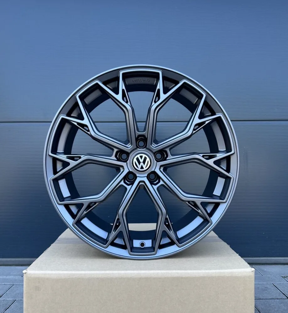 4x 19 Zoll Felgen FF02 grau für VW Golf 7 8 GTI GTD GTE eGolf R-Line 7R 8R