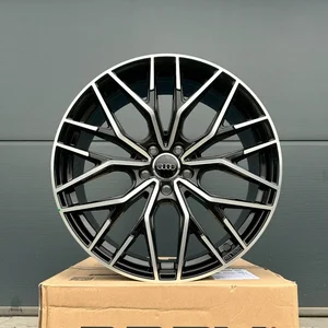 19 Zoll Felgen 2DRV WH37 schwarz poliert für Audi Q3 Q5 SQ5 8U F3 8R FY S-Line