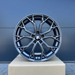 4x 19 Zoll Felgen FF Wheels FF02 grau für Skoda Superb 2 3 4 3T Karoq NU RS