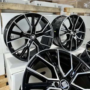 19 Zoll Felgen Avus AF18 schwarz für Seat Leon 1P 5F KL Alhambra 7MS Cupra NEU 3