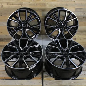 19 Zoll Felgen WH34 Schwarz Poliert für Seat Leon 1P 5F KL Cupra Ateca Yeti