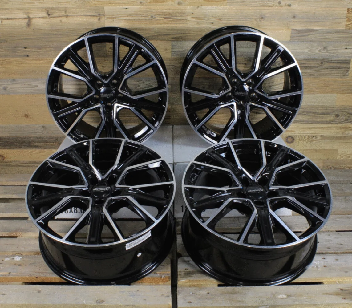 19 Zoll Felgen WH34 Schwarz Poliert für Seat Leon 1P 5F KL Cupra Ateca Yeti