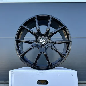 4x 19 Zoll Felgen V1 schwarz für VW Golf 7 8 GTI GTD GTE eGolf R-Line 7R 8R NEU