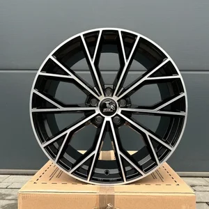 19Zoll Felgen UA23 schwarz poliert für Skoda Octavia 1Z 5E NX RS Superb 3T Karoq