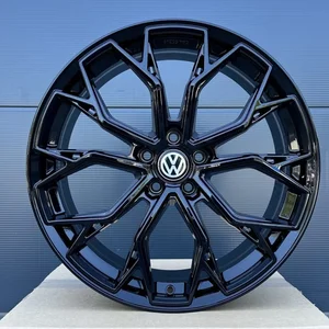 19 Zoll 4 Felgen FF02 schwarz für VW Tiguan 5N T-ROC T ROC A1 Jetta ID3 ID4