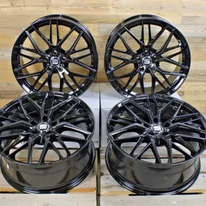 18 Zoll Felgen Damina DM08 schwarz für Seat Leon 1P 5F KL Ateca 5FP Cupra hybrid 2