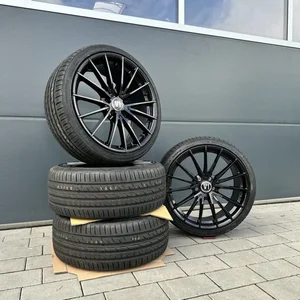 19Zoll Sommer Kompletträder Hankook V2 Wheels schwarz für Mercedes C Klasse w204 3