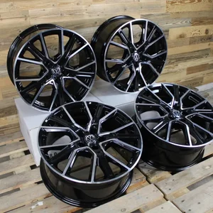 19 Zoll Felgen WH34 Schwarz Poliert VW Tiguan 5N T-ROC T ROC A1 Jetta ID3 ID4 2